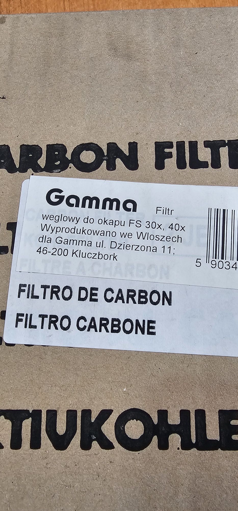 Filtr do okapu Gamma