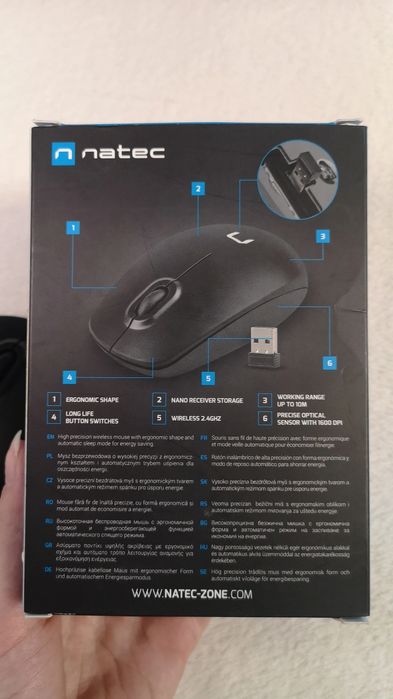 Bezprzewodowa myszka Natec, Merlin