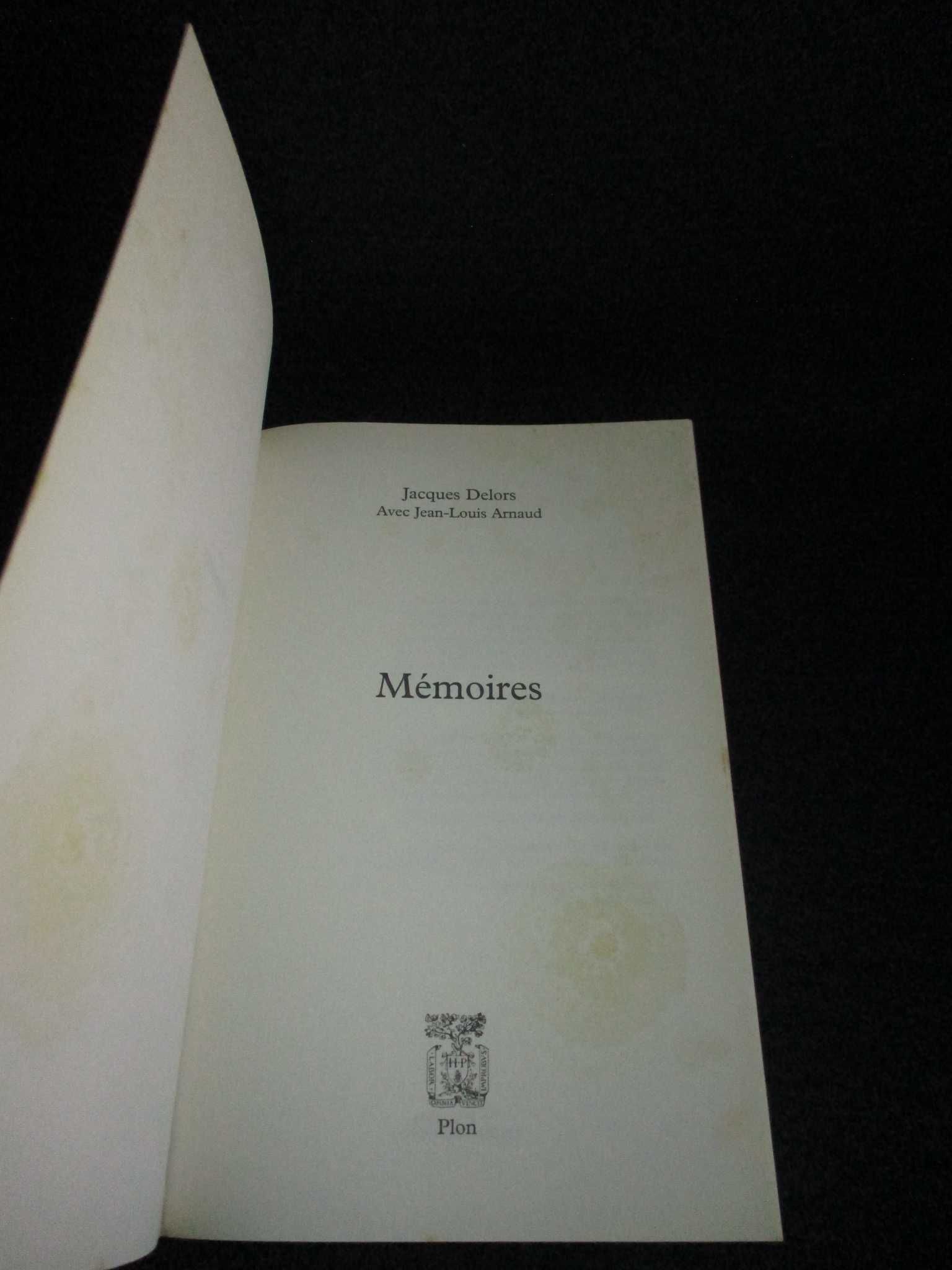 Livro Mémoires Jacques Delors