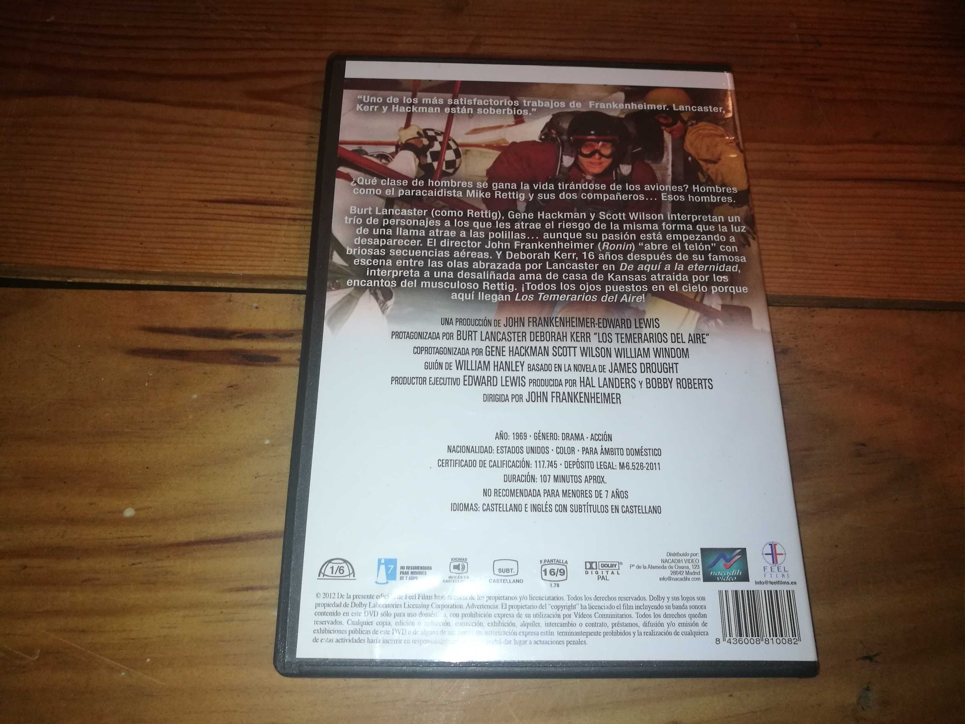LOS TEMERARIOS DEL AIRE	DVD (áudio inglês - sem legendagem)