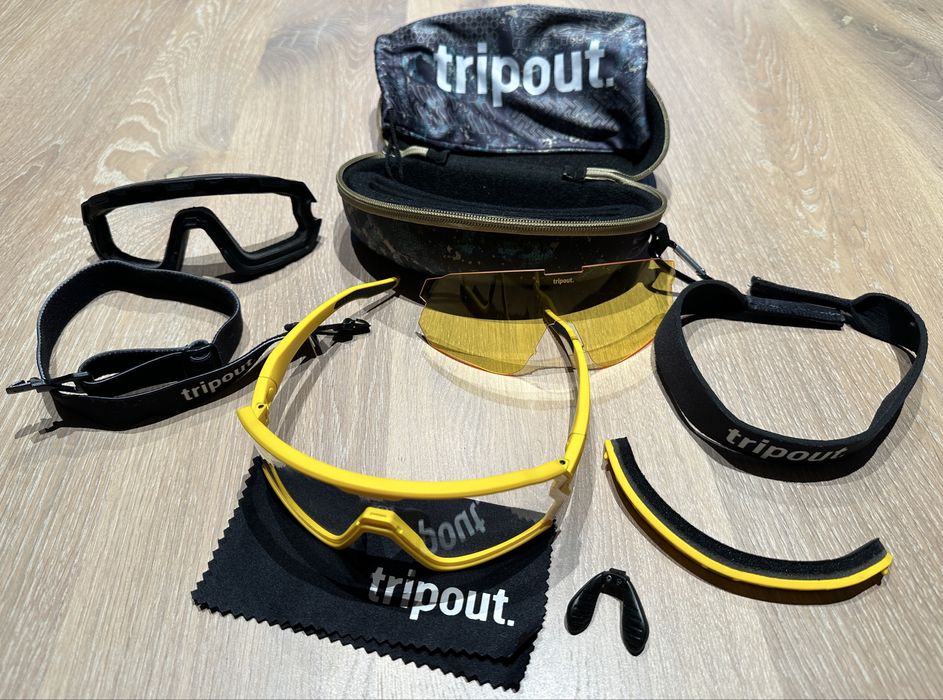 Okulary rowerowe Tripout Infinity + akcesoria