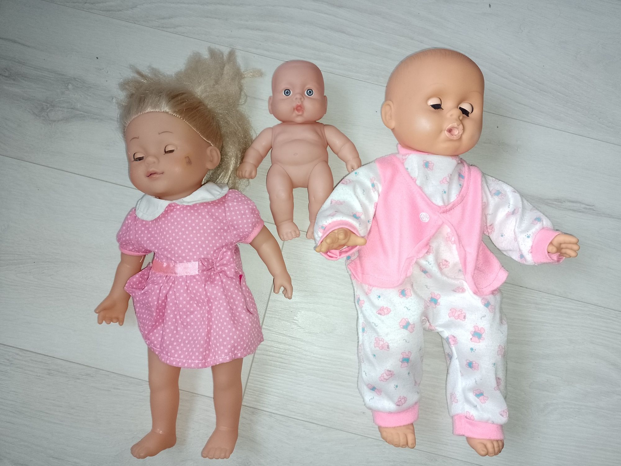 Lalki lalka bobas dla dziewczynki 3 sztuki + ubranka do zmiany