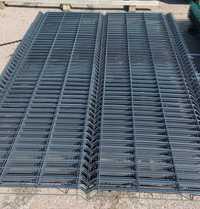 Panel ogrodzeniowy grafit 1530 mm / 2500 mm ogrodzenia słupki