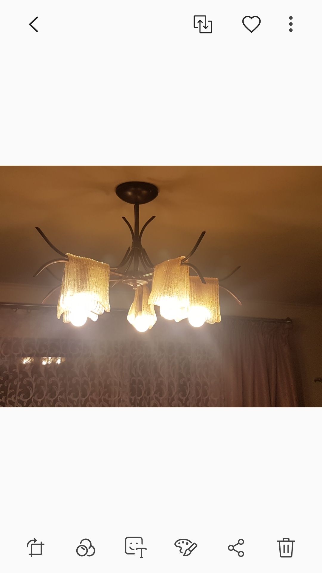Lampa do salonu tafla szkła modna rustykalna żyrandol z żarówkami