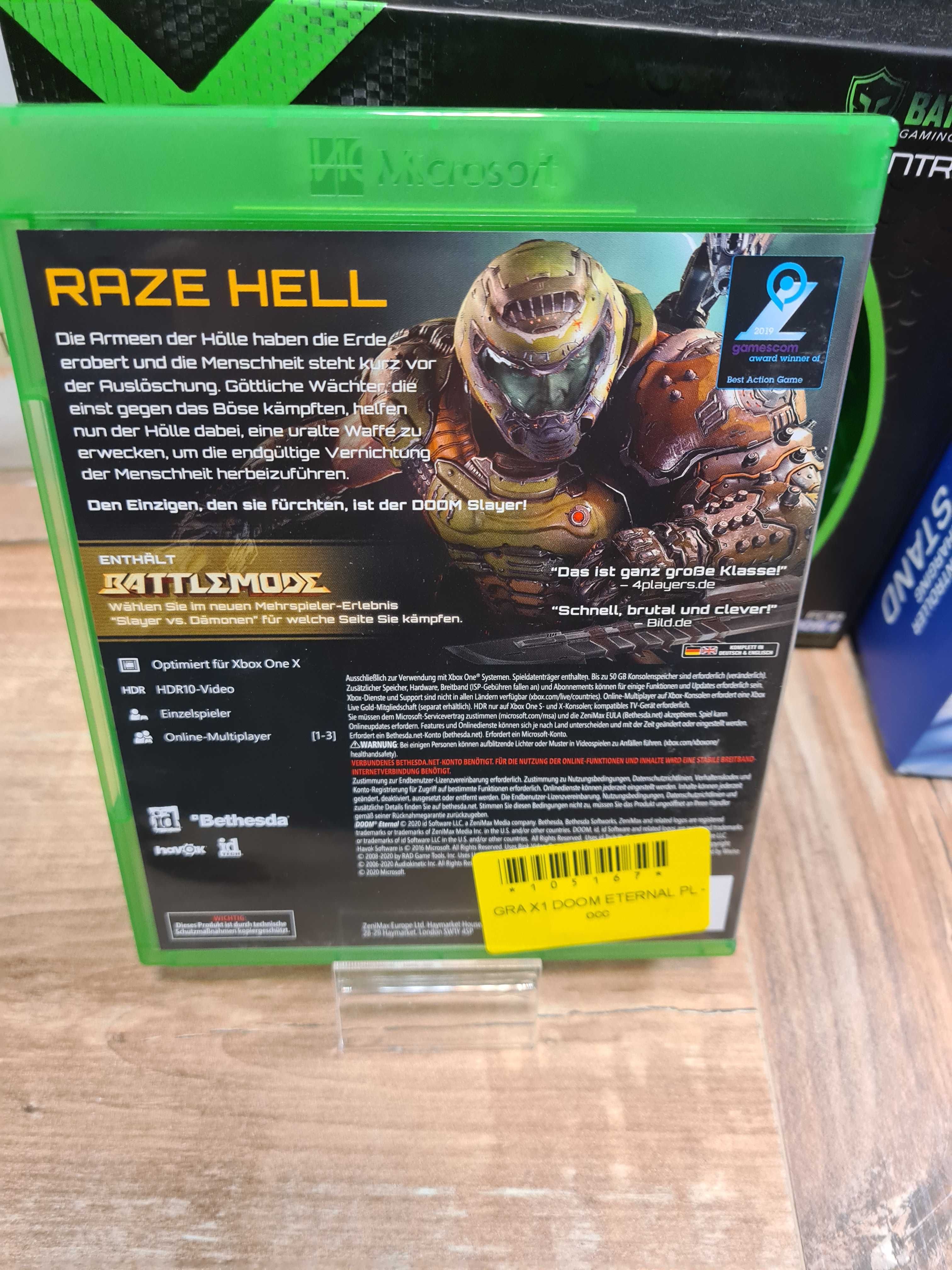 Doom Eternal XBOX ONE, Sklep Wysyłka Wymiana