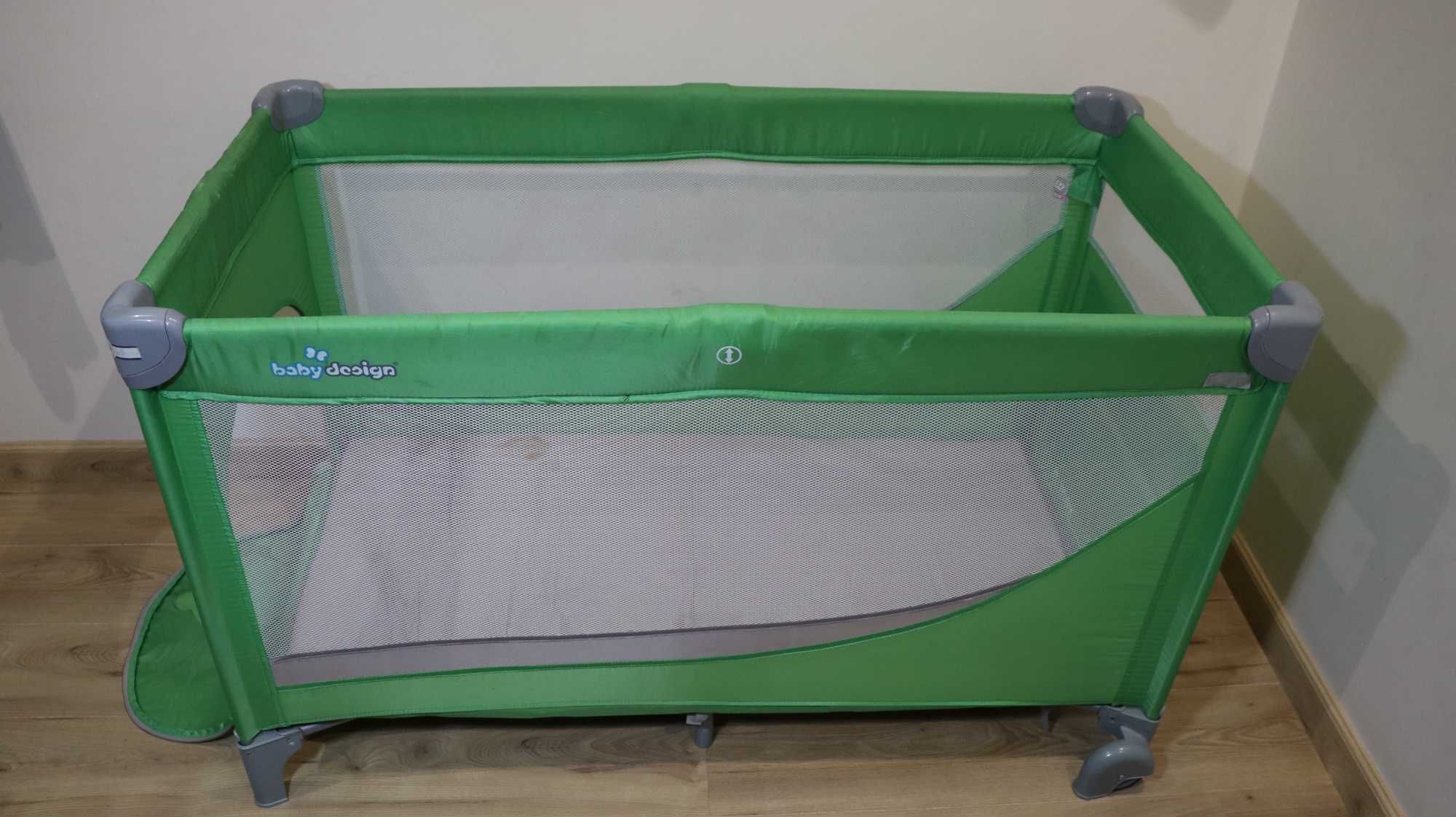Super Łóżeczko turystyczne Baby design Dream 120x60 akcesoria+ gratisy