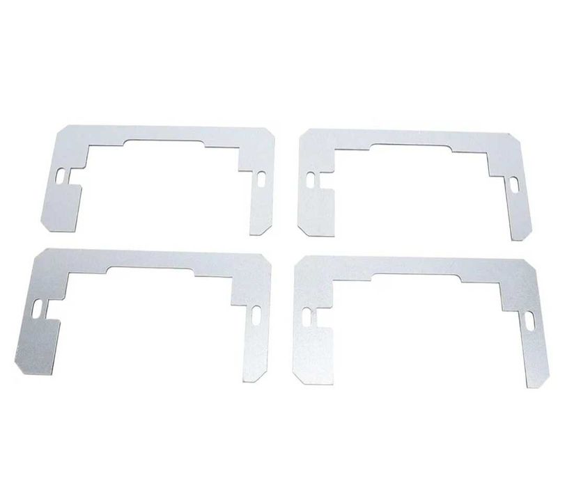 Płaskie metalowe płytki poziomujące do urządzeń, podkładki dystansowe