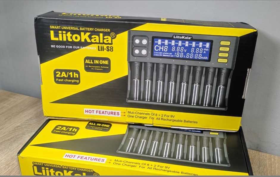 Зарядний пристрій Liitokala Lii-S8 на 8 акумуляторів. ОРИГІНАЛ
