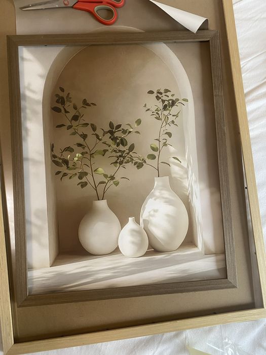 40x60 Obraz na płótnie Plakat bez ramy - greckie wazony