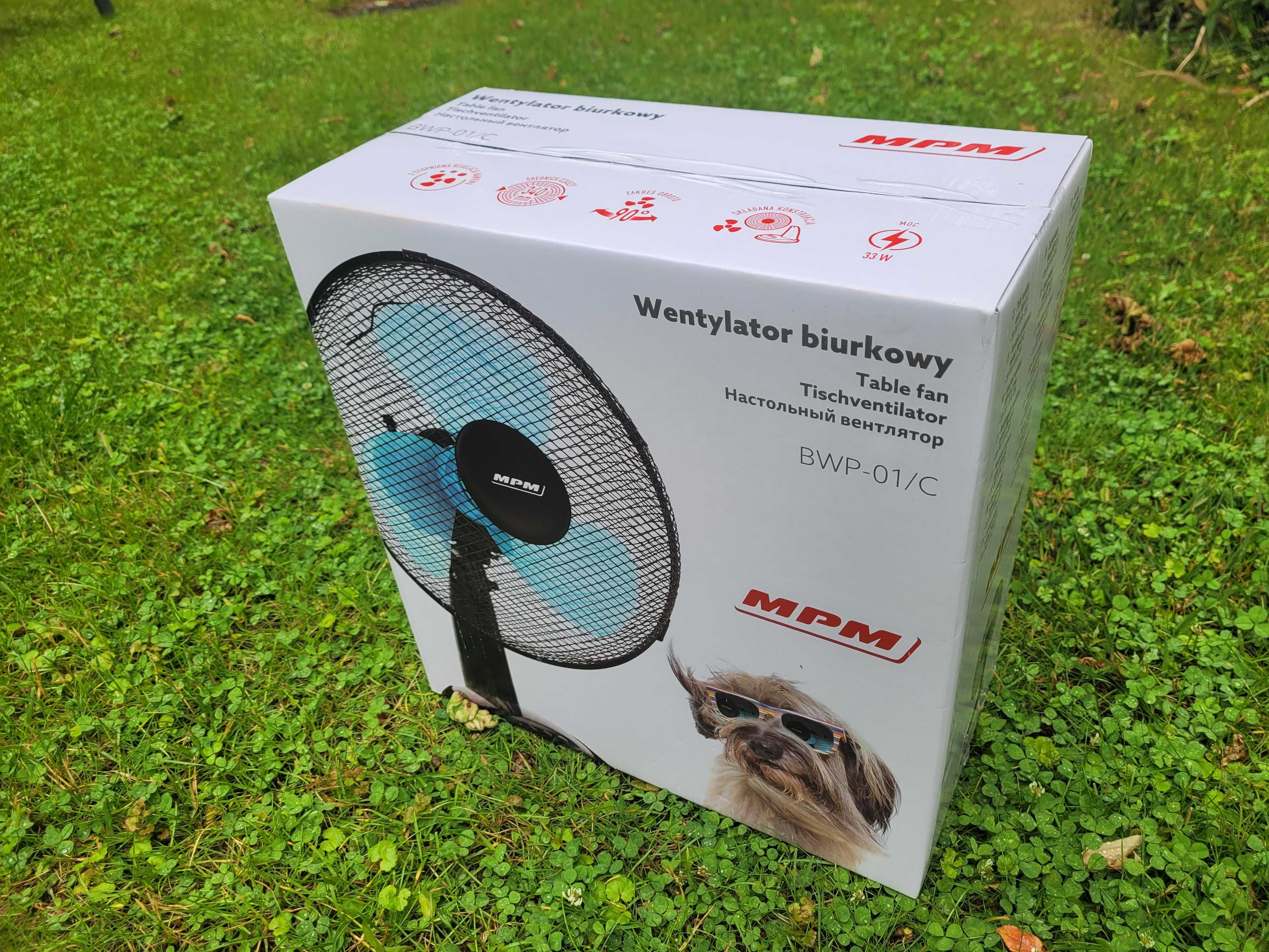 NOWY wentylator biurkowy MPM wiatrak BWP-01/C