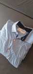 Casualowa koszula w drobną kratkę z długim rękawem Slim Fit L bawełna