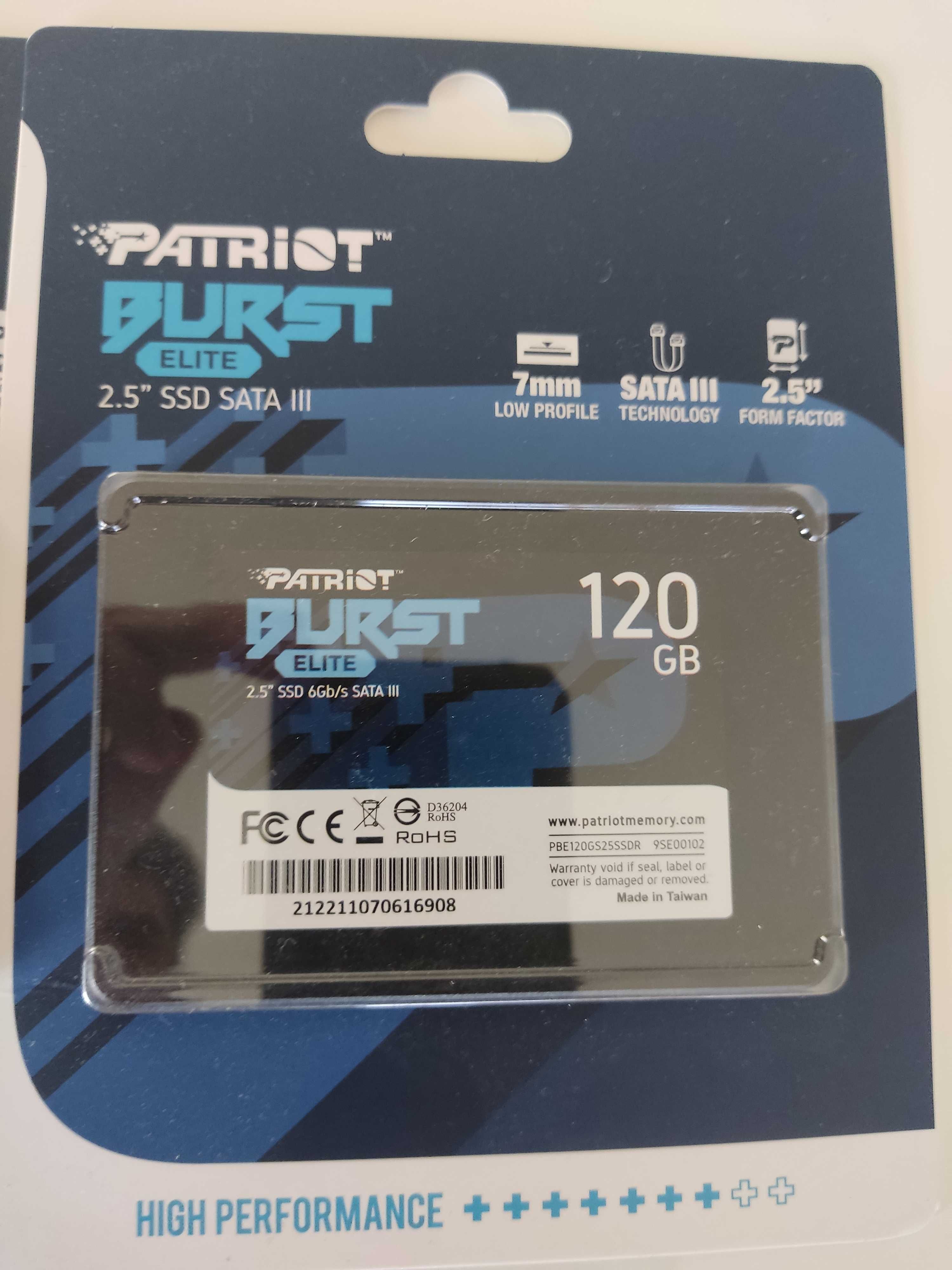 Disco SSD Sata III 2.5" 120GB ainda em caixa