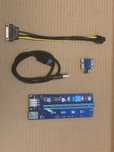 Riser PCI-Express 1x-16x USB 3.0 6pin Sata 5A - zestaw 10 sztuk