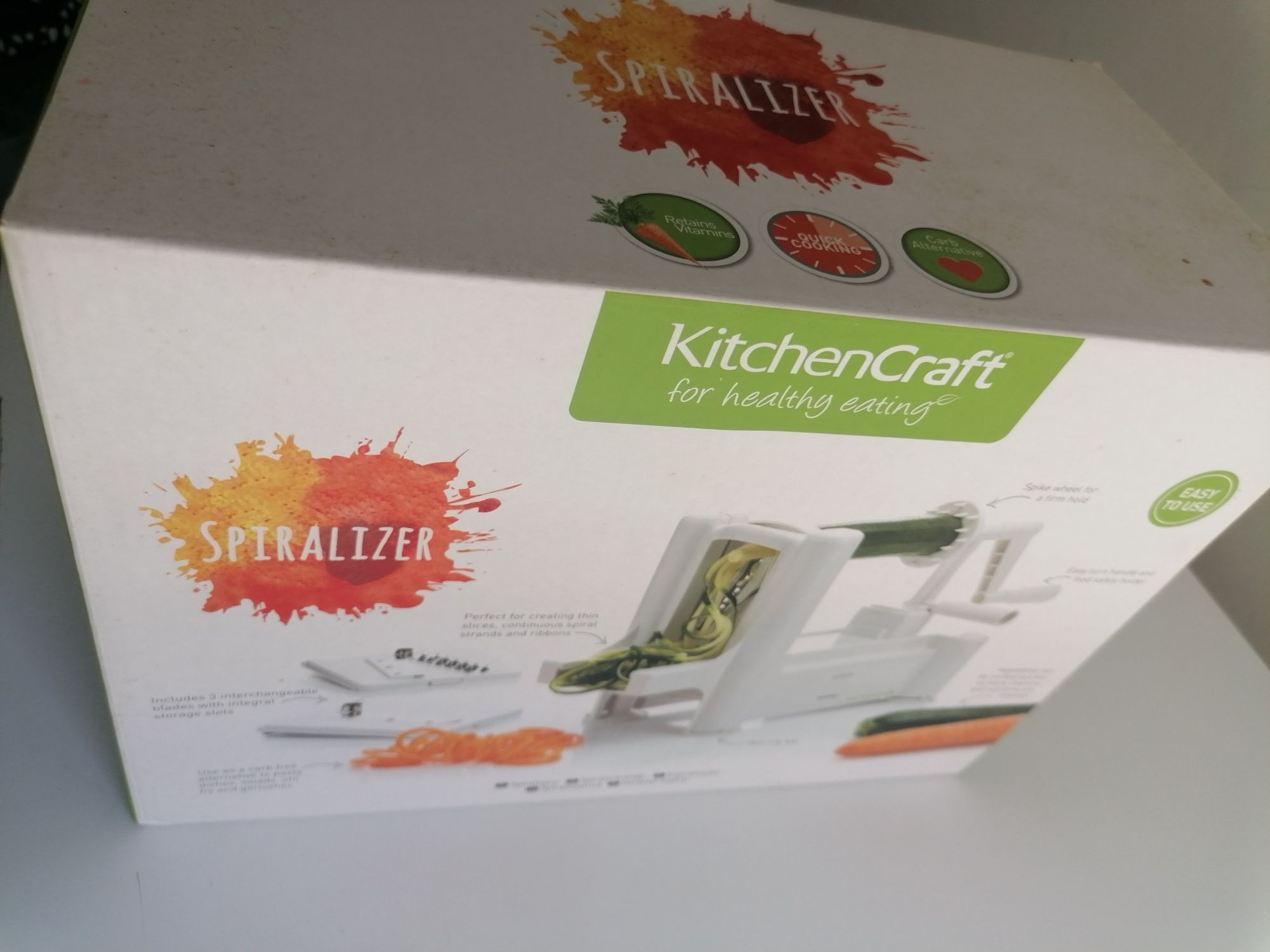 Spiralizer marca Kitchen Craft tipo Mandolina