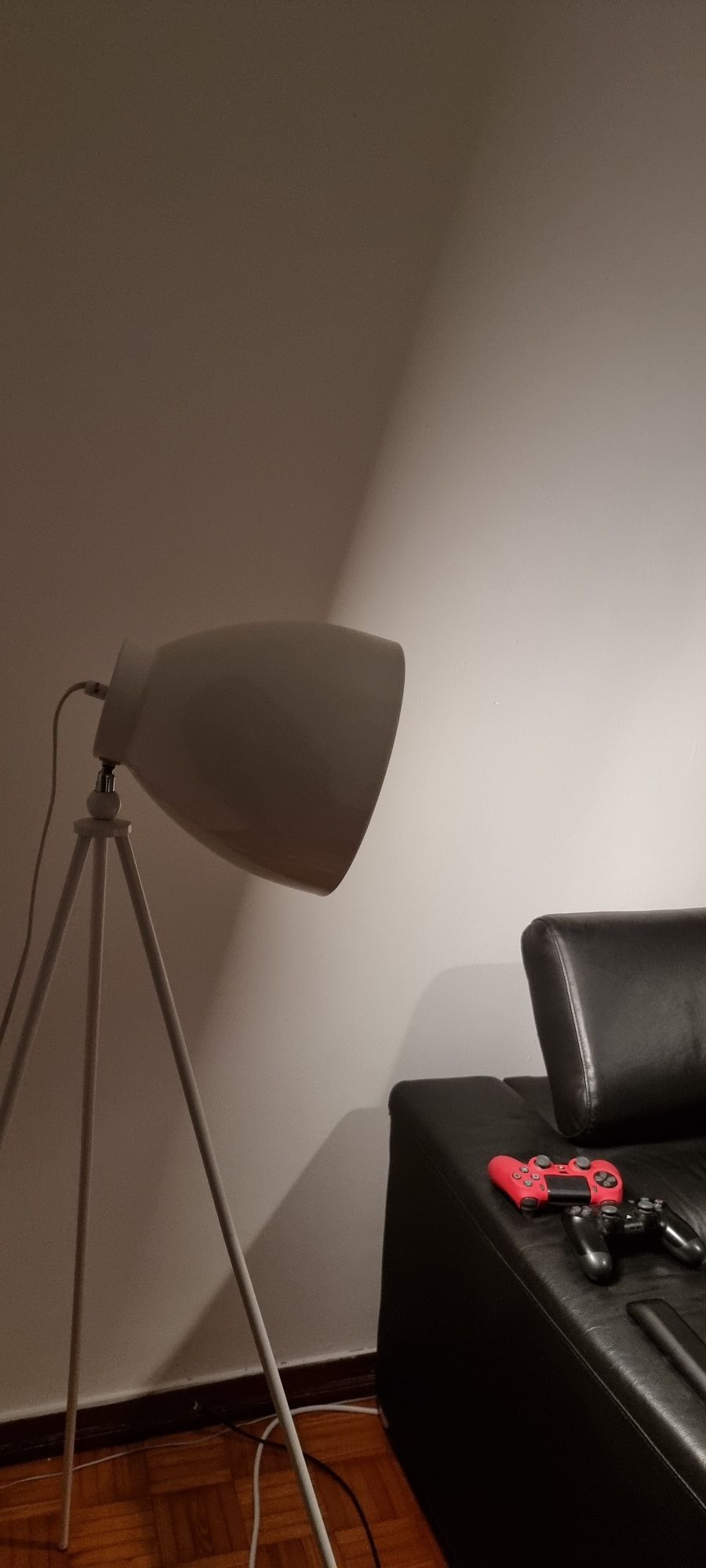 Candeeiro c/ Lâmpada de Led Vintage Branco