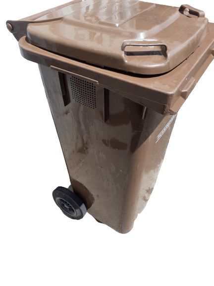Używane pojemniki na odpady 120l na bioodpady kubeł kosz śmieci