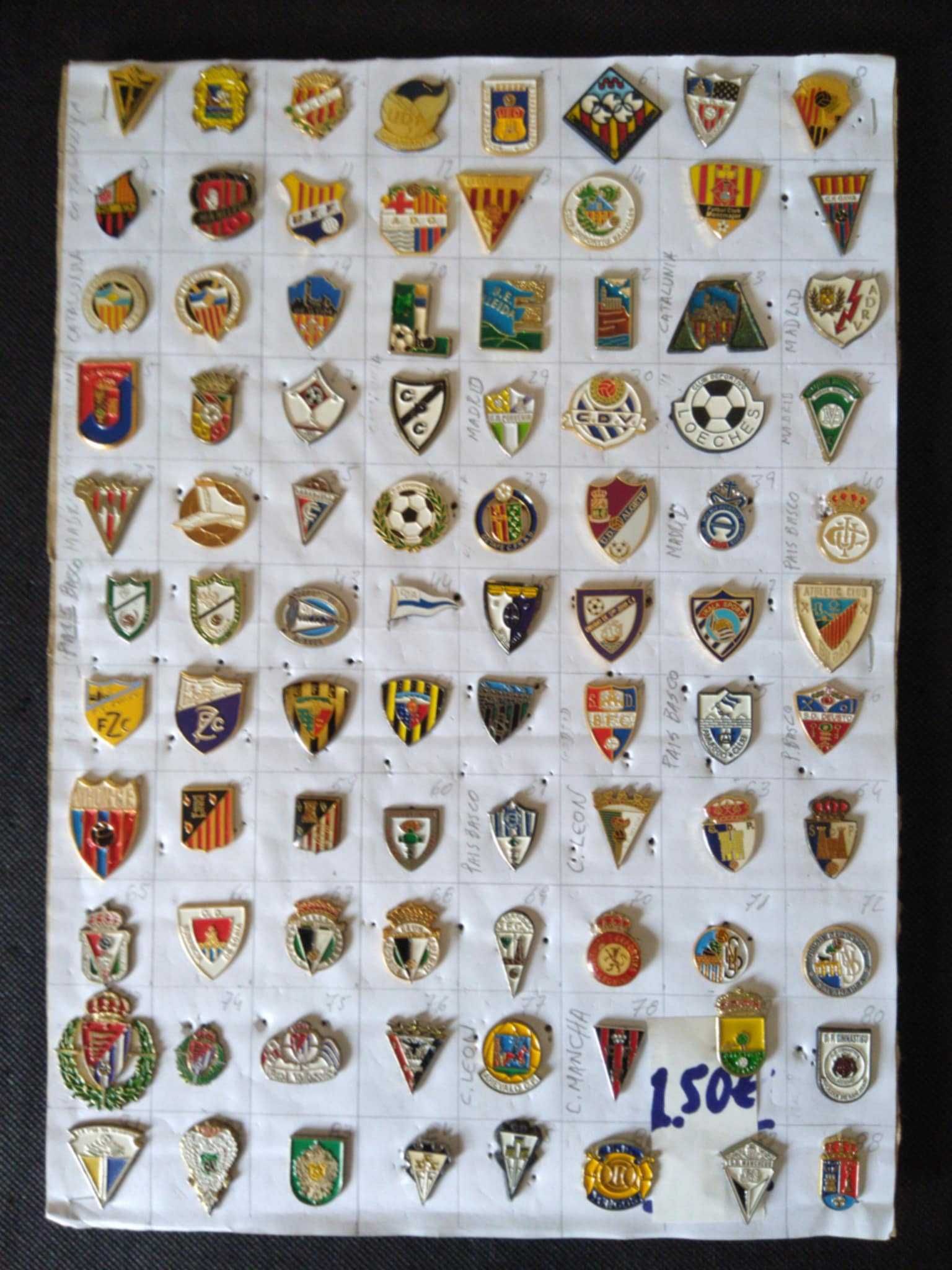 Pins Clubes de Futebol Espanhol.