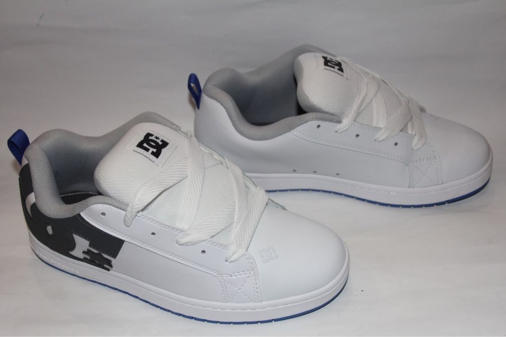 Кросівки DC shoes 43, 44 Court Graffik кроссовки білі blue