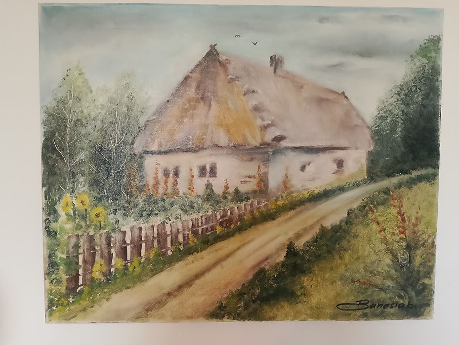 Obraz domek na wsi
