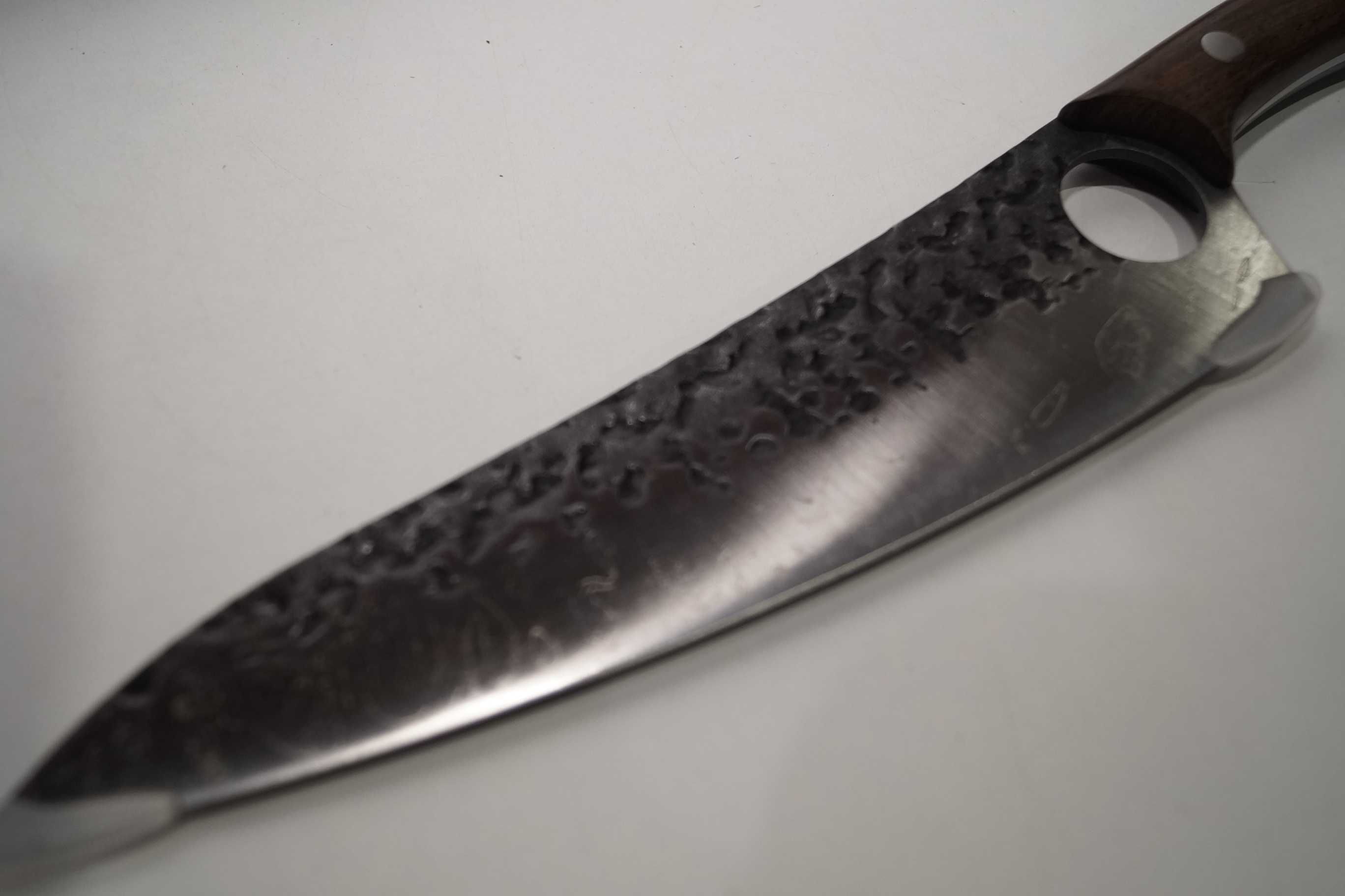 Tasak, nóż szefa kuchni stal nierdzewna kuty ostrze 21,5cm