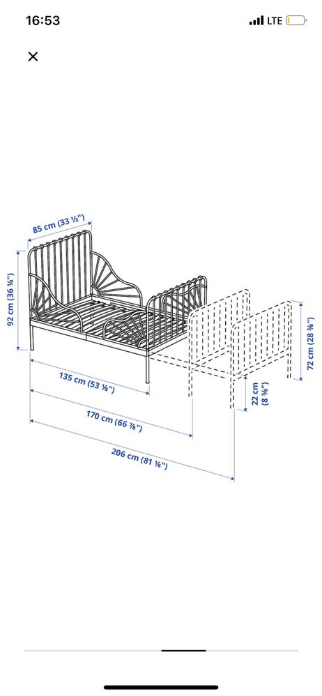 Łóżko minnen ikea