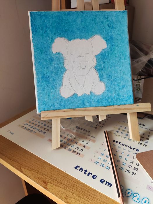 Quadro pintado a óleo