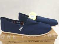 SP NOWE ESPADRYLE TOMS classic navy canvas 44 45 niebieskie półbuty bu