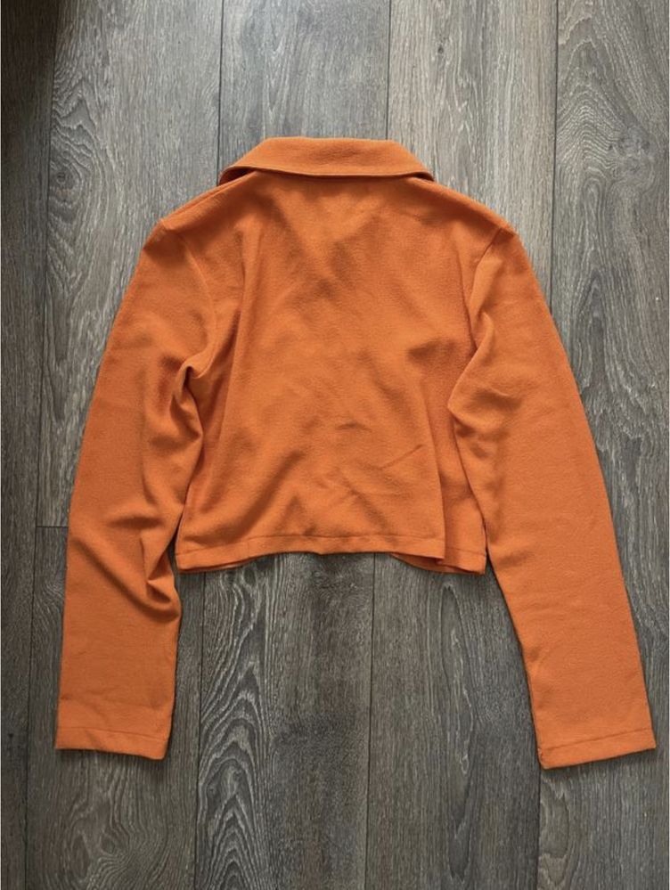 Блуза жіноча, помаранчева кофта на ґудзиках