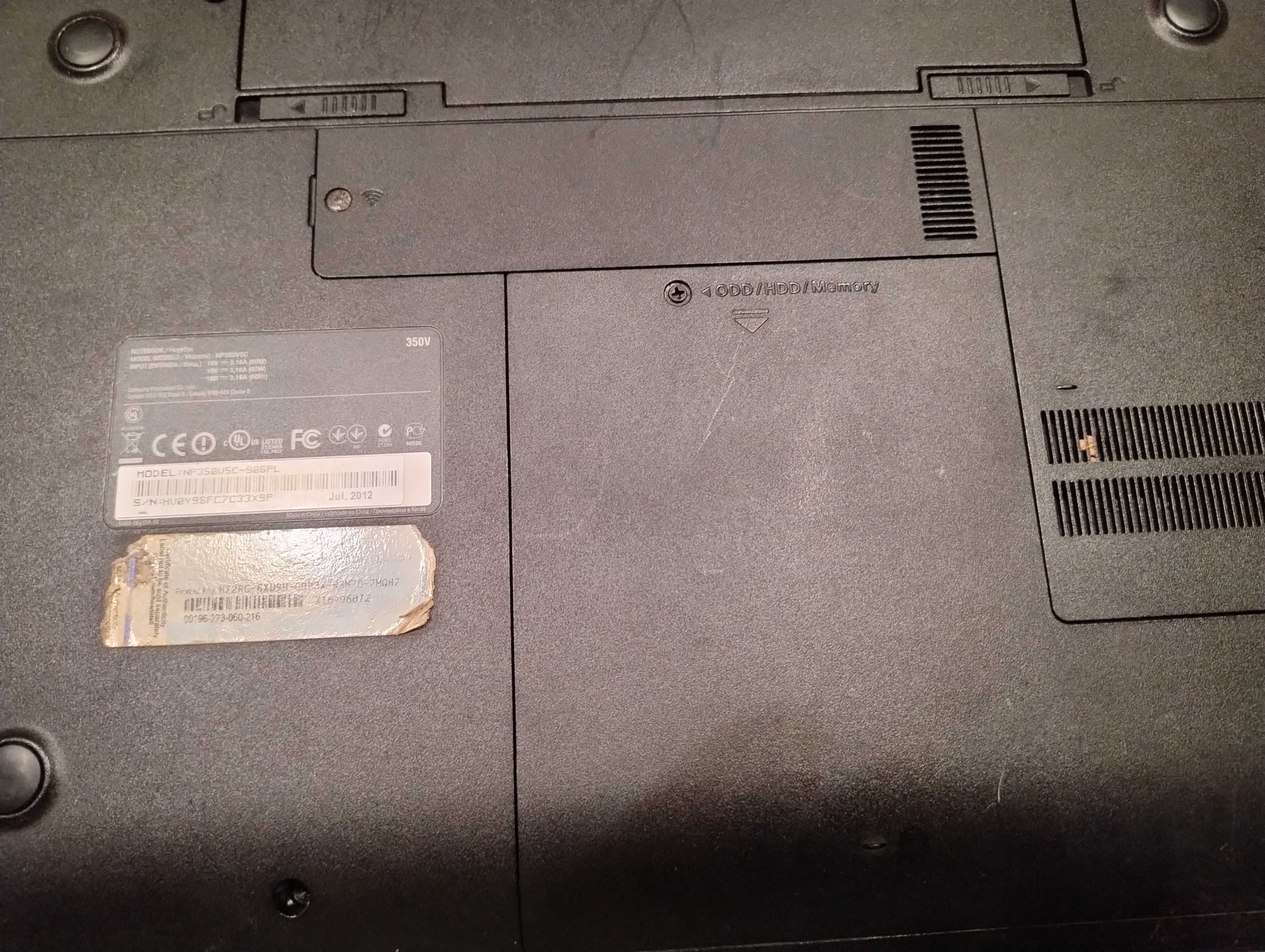 Laptop Samsung I5 typ350USC-906PL I5