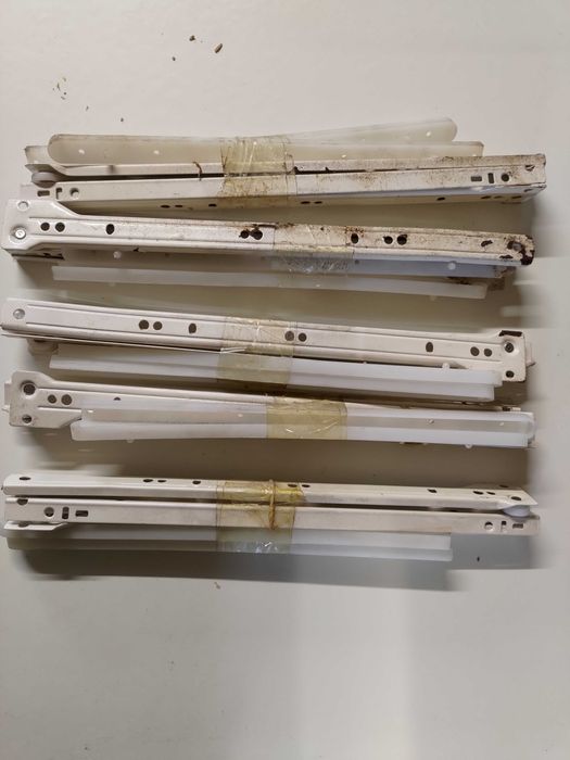 Prowadnice rolkowe szufladowe stolarskie meblowe 350mm