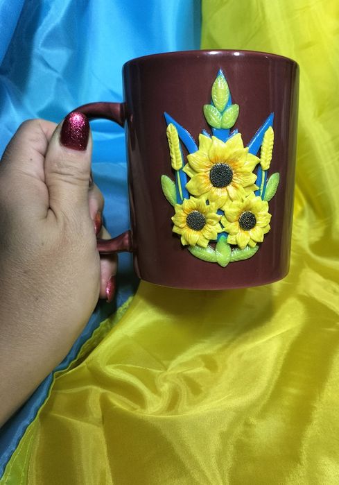 Чашка з українською символікою Ручної роботи