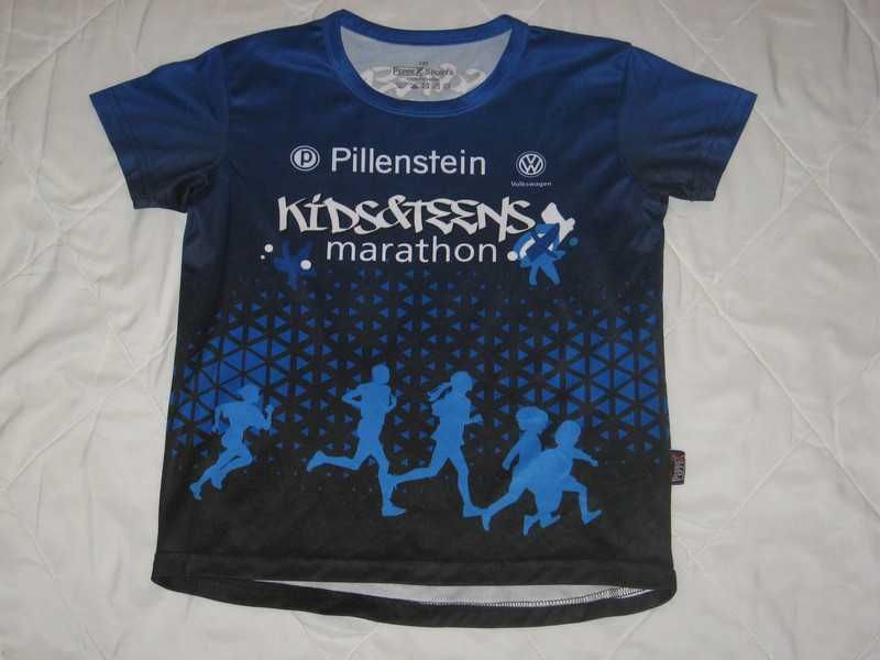 t-shirt koszulka biegowa jogging maraton 140 9 10 lat dziecięca