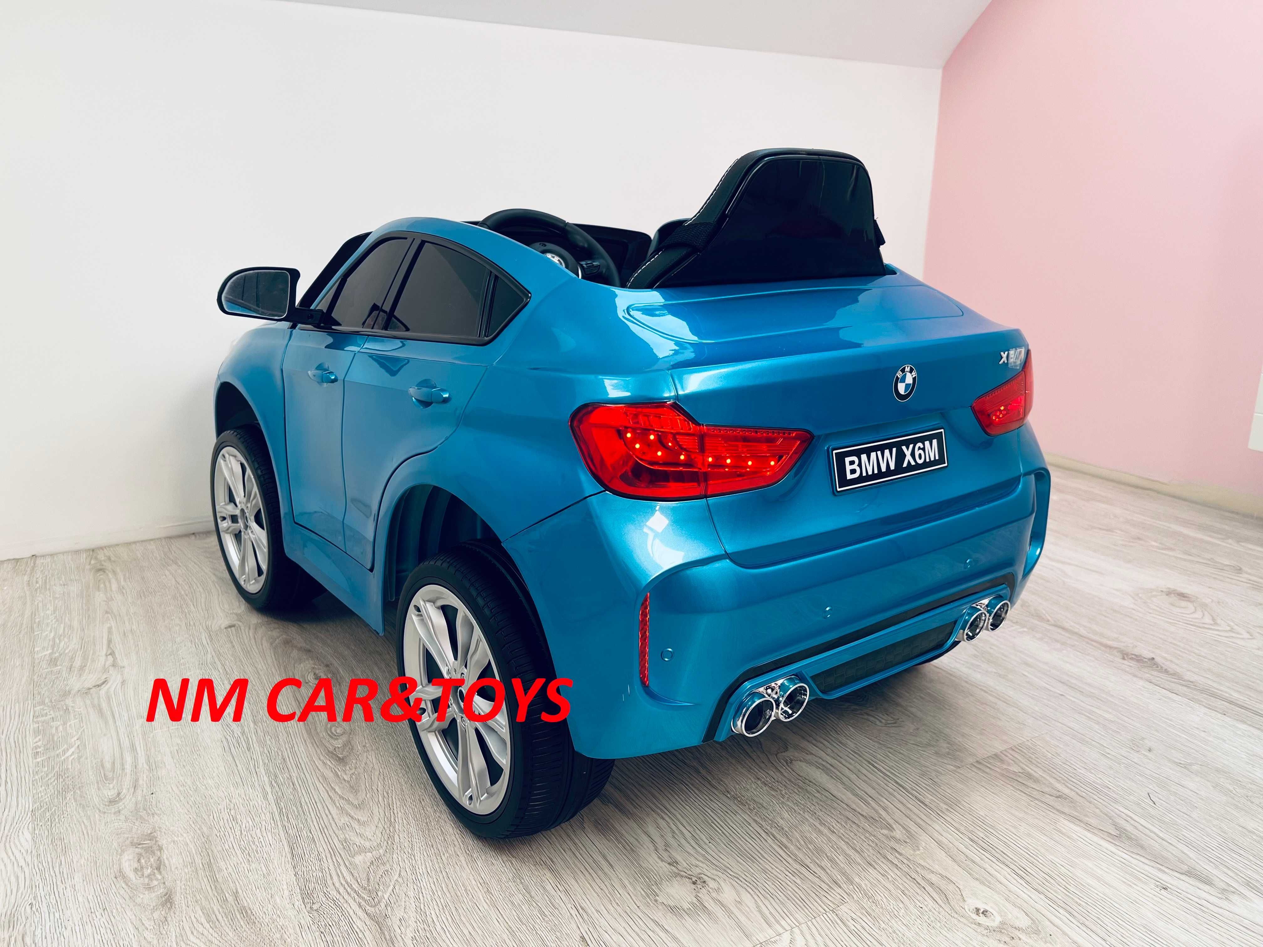 Auto autko Pojazd BMW X6M Lakierowany Niebieski na akumulator