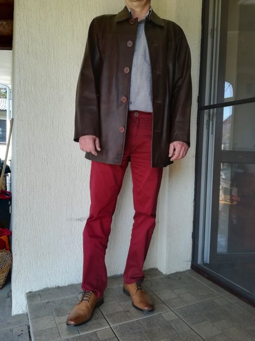 Kurtka skórzana męska