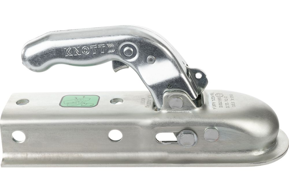 Zaczep kulowy KNOTT do przyczepy 1400kg z dyszlem kwadratowym 50mm