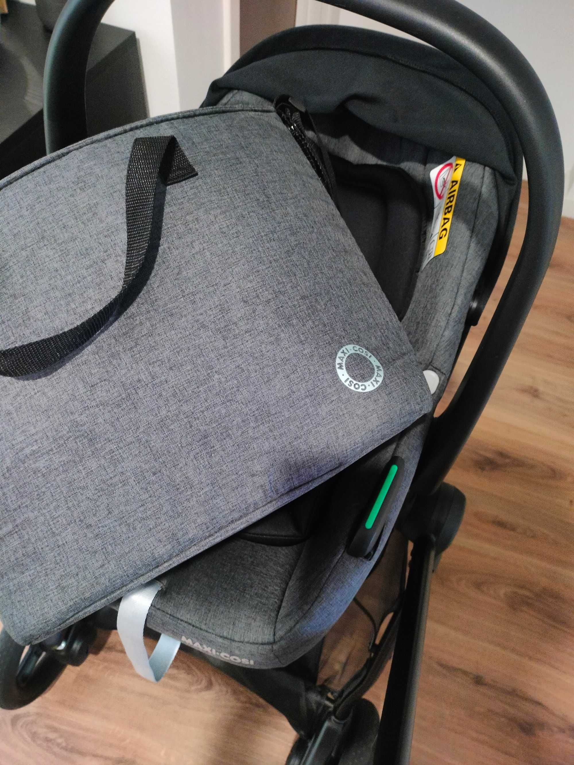 Trio Maxi-Cosi Zélia S + Extras (Capa, Saco, Adaptador Ovo)
