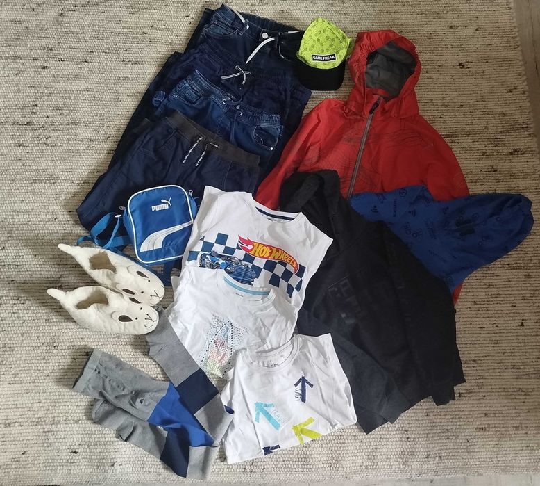 Zestaw ubrań 15szt chłopiec 9 - 10 lat 134cm / 140 cm