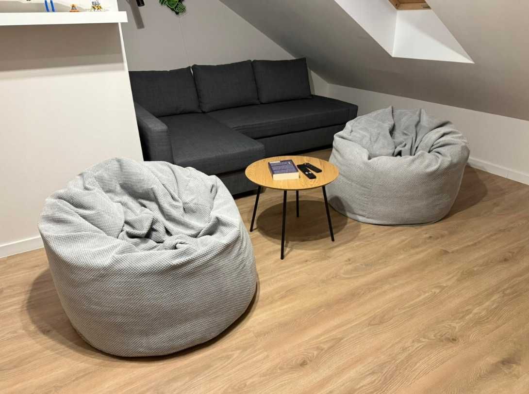 Nowy Pufa Pluszowa Welurowa Siedzisko Dzieci Worek Sako Fotel (-20%)
