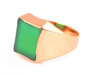 Sygnet z zielonym oczkiem 4861/29