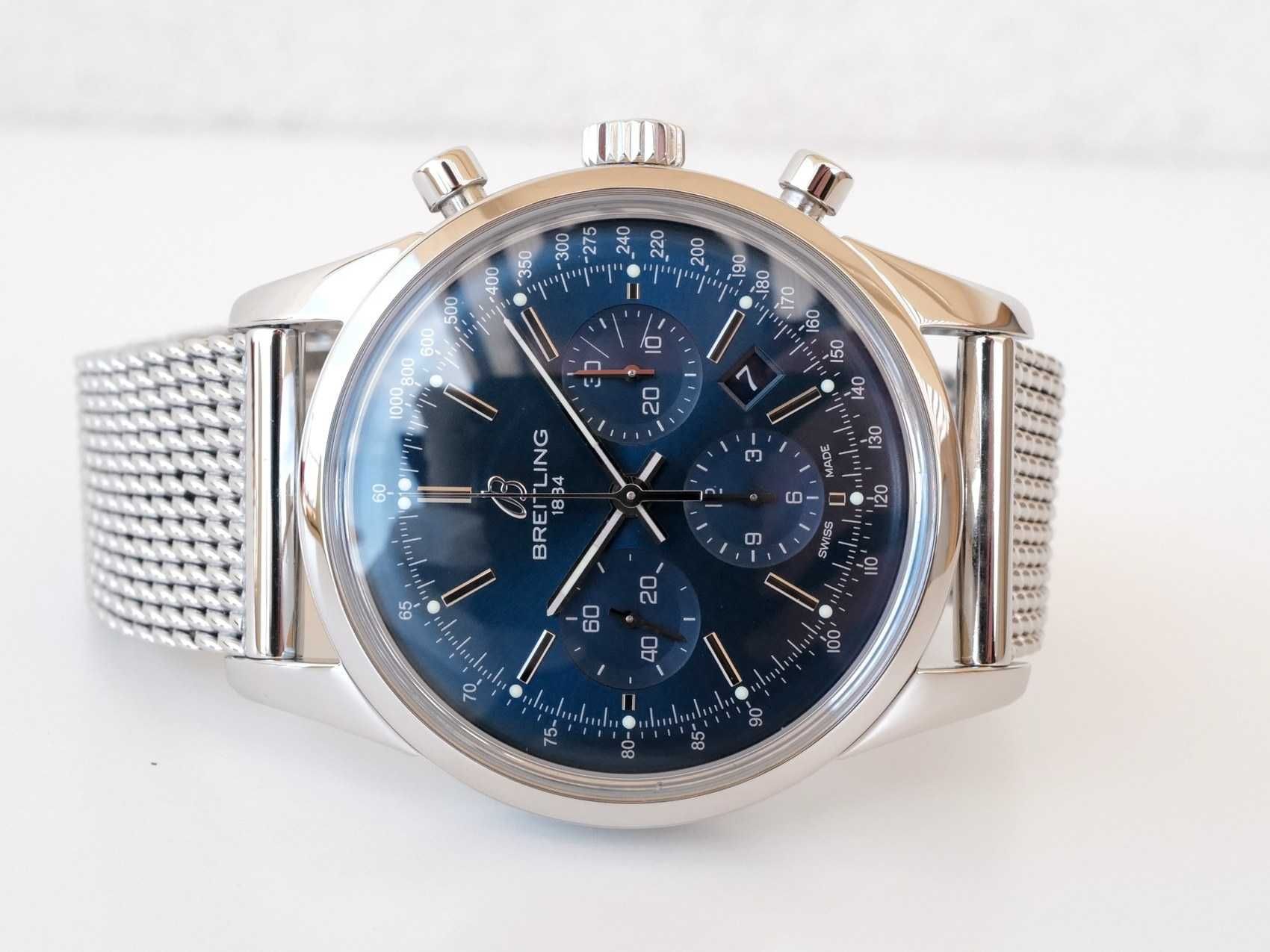 Breitling Transocean Chronograph Blue Dial 43 Limited Edition