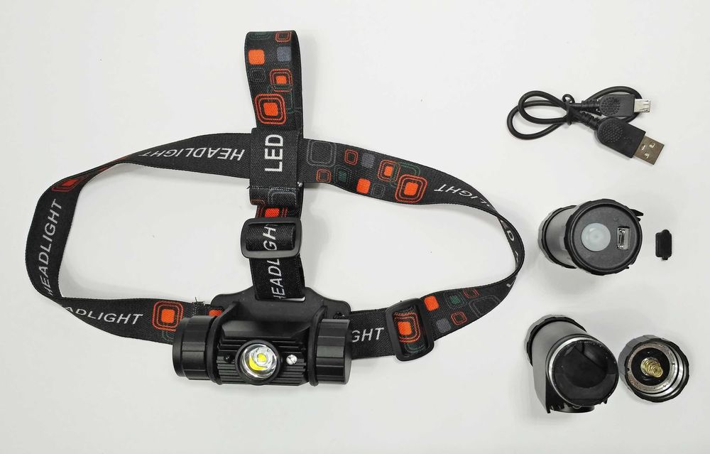 Налобный на голову Фонарик фонарь с датчиком движения ліхтар ліхтарик