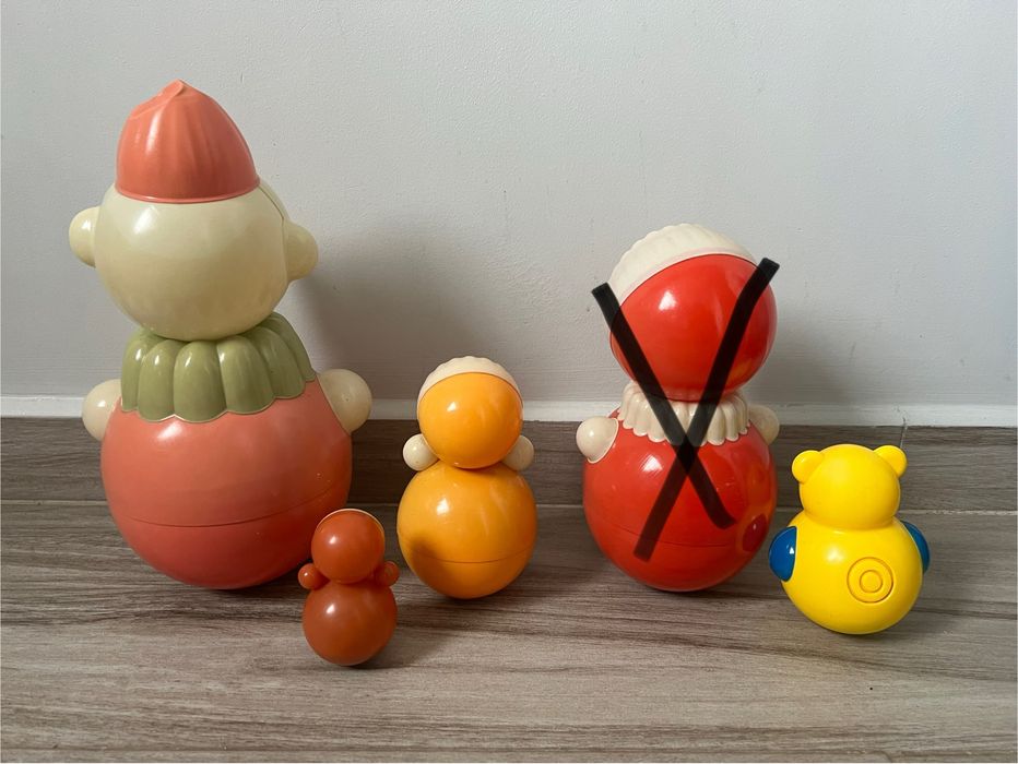 неваляшка СССР   целлулоид   14см 8см