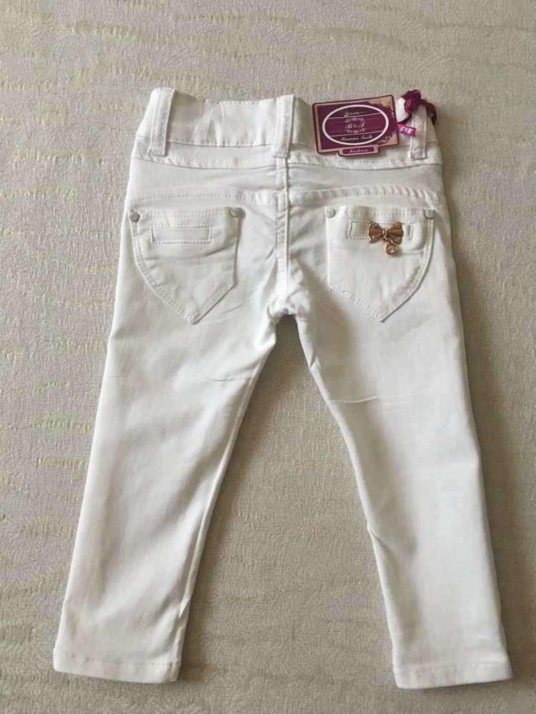 Детские/дитячі/білі/белые/джинси/брюки на девочку/дівчинку 2-7 років