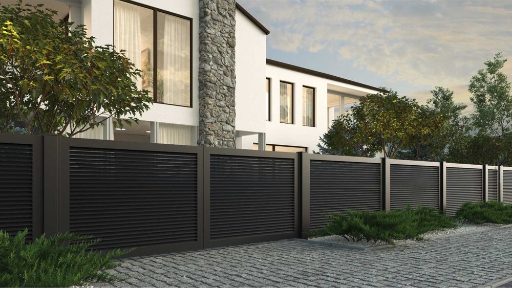 Brama skrzydłowa wjazdowa aluminiowa uzbrojona kolekcja OPTIMA 3x 1,5m