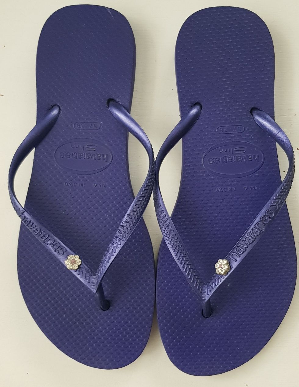 Havaianas klapki japonki 37/38 z krysztalkami