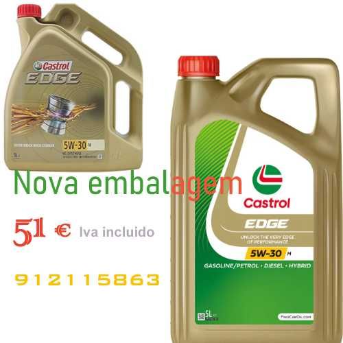 5 litros Óleo de motor 5w30 Castrol edge M ( possibilidade entrega )