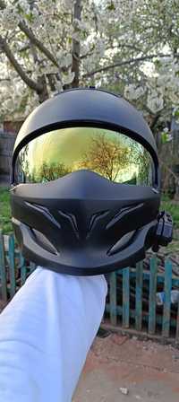 Продам шлем skorpion с гарнитурой 2 визора