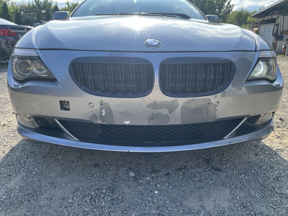 Zderzak przod przedni bmw e63 e64 PDC spryski kpl spacegrau A52/7