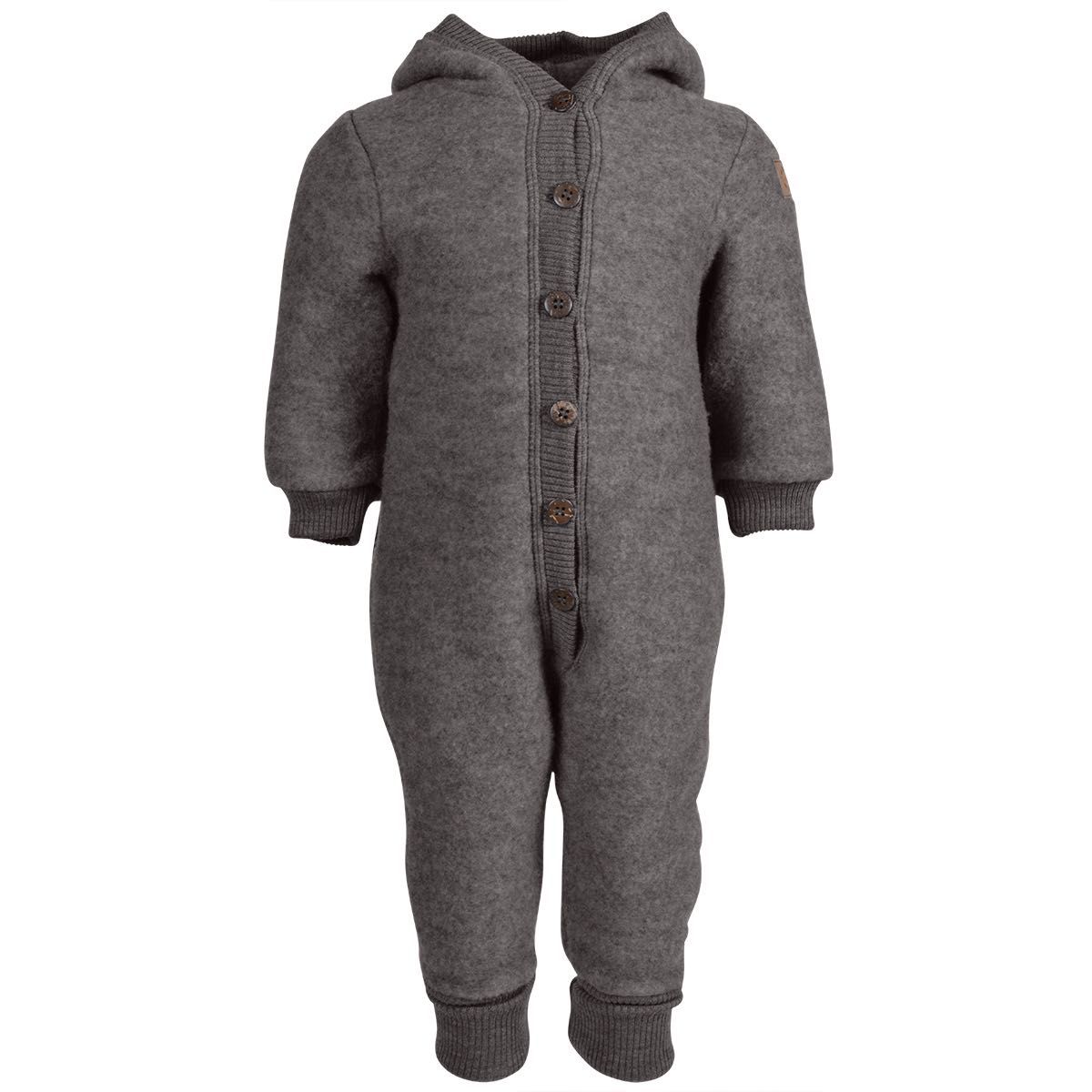 NOWY kombinezon merino z kapturem r.80 Szary Anthracite Mikk-Line