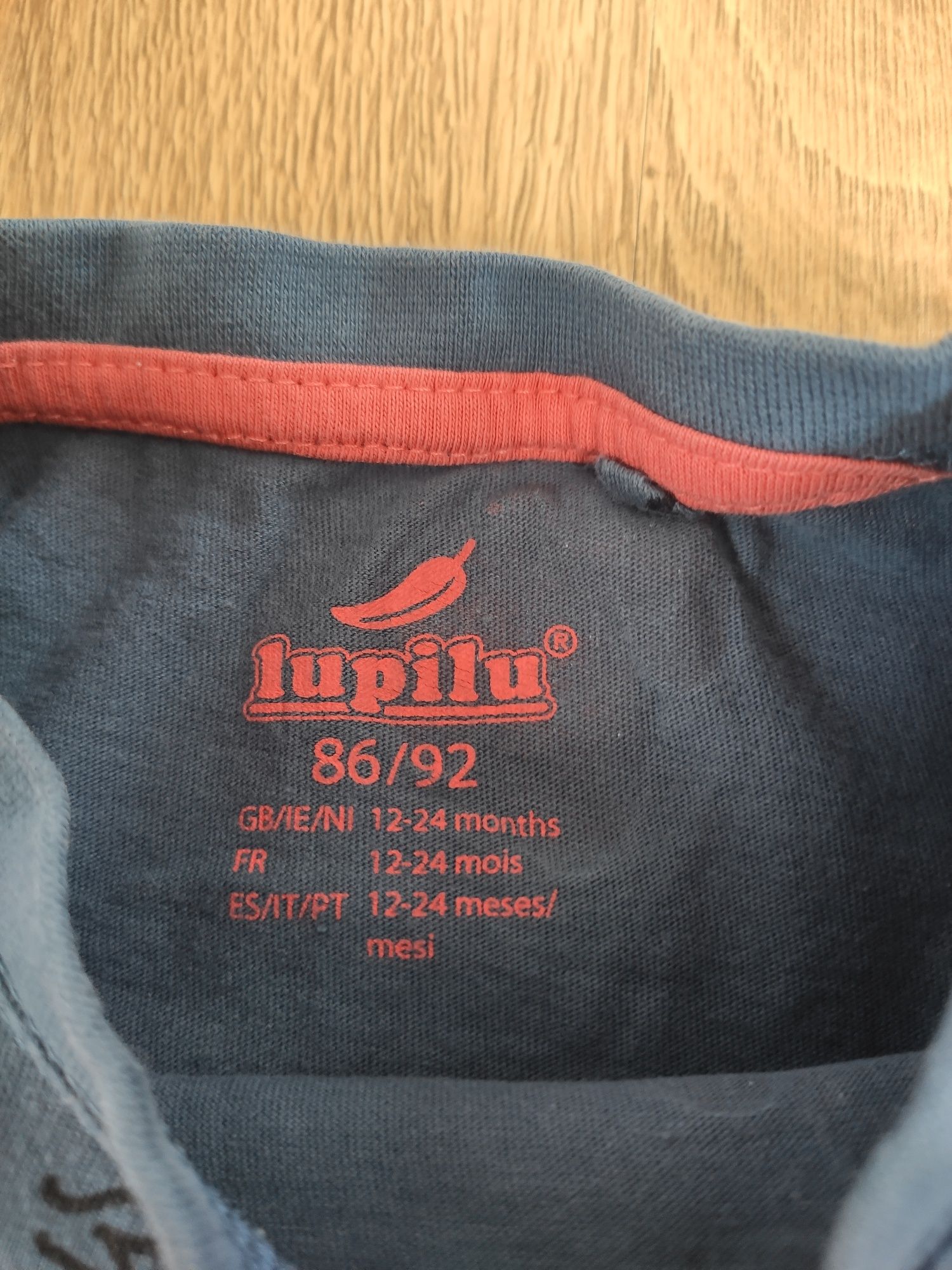 Koszulka T-shirt Lupilu 86/92 lato kaktusy chłopiec